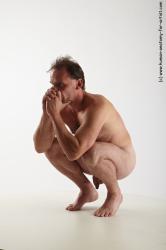 Nude Man White Standing poses - ALL Average Short Brown Standing poses - knee-bend Realistic